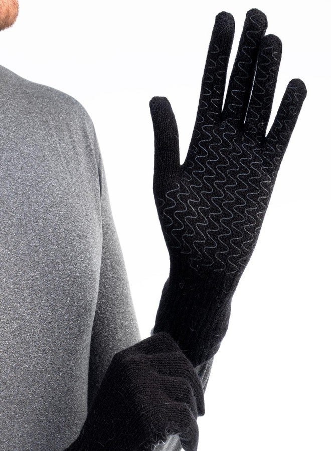 Avantic Alpaca Full Finger Gloves for Men & Women with Anti-Slip Grip Palm & Touchscreen Fingers for Ski & Cold Weather - Image 1